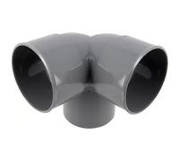 Nicoll Coude PVC double mâle/femelle CET8 87°30 équerre Ø100 mm