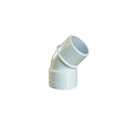 Coude PVC évacuation 45° Mâle Diamètre 40mm Blanc