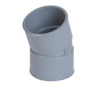 coude pvc - femelle / femelle - 20 degrés - diamètre 50 mm - nicoll cj22