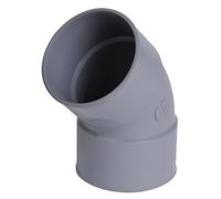 coude pvc - femelle / femelle - 45 degrés - diamètre 75 mm - nicoll cp44