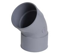 coude pvc - femelle / femelle - 45 degrés - diamètre 80 mm - nicoll cr44