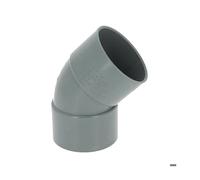 Coude PVC femelle-femelle - ADEQUA - 45° - Ø80 - Référence CR44 - PVC - Femelle/Femelle - NF Environnement
