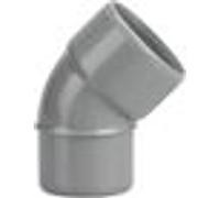 Coude PVC Mâle Femelle 45° D50 - WAVIN - 3025944 Gris G