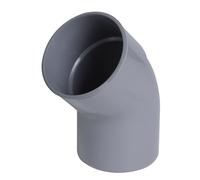 coude pvc - mâle / femelle - 45 degrés - diamètre 125 mm - nicoll cx4