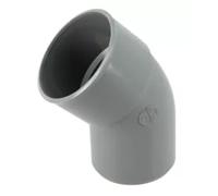 coude pvc - mâle / femelle - 45 degrés - diamètre 75 mm - nicoll cp4