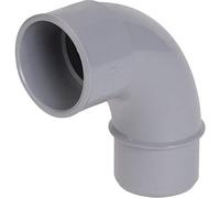 coude pvc - mâle / femelle - 87 degrés30 - diamètre 40 mm - nicoll c408 - grand rayon