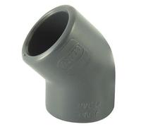 Coude PVC pression 45° F/F à coller - diamètre 63 CODITAL