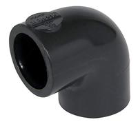 coude pvc pression - femelle / femelle - 90 degrés - diamètre 25 mm - nicoll c25f - grand rayon