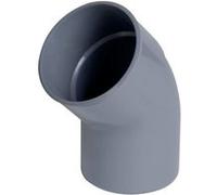 Coude PVC vidange PR 45° MF 100 gris G
