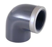 Coude renforcé mixte angle 90° Pvc pression 32 - 1"