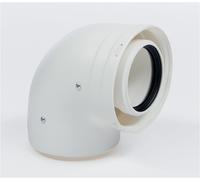 Coude ventouse diamètre 80/125 de 90 degrés - ATLANTIC - 074300