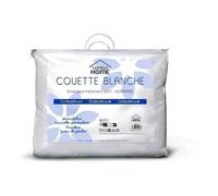 Couette 220 x 240 cm - LOVELY HOME - Légère - 280 g/m² - Anti-acariens - 2 personnes - Blanc
