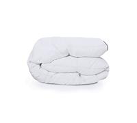 IDMarket - Couette 220x240 CM AELA Blanche en Plume d'oie Anti acarien 500 GR