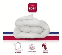 Abeil Couette anti-acariens Chaude 220 x 240 cm 400 g/m² 2 personnes Blanc