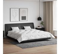 Couette avec oreiller 3 pc Blanc Microfibre Duvet d'été simple Moderne vidaXL vi
