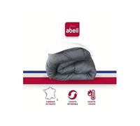 Couette bicolore 240 x 260 cm - Blanc et gris
