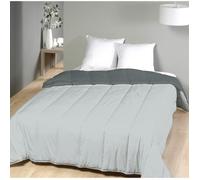 Couette Bicolore Gris Anthracite/Gris Clair - 2 personnes - EXTRA LEGERE - MORTREUX