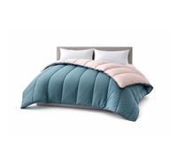 Couette Bicolore Gris Anthracite/Rose pâle - Mi-saison - 240x260 - 12984-5
