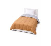 Couette Bicolore Gris clair/Sable - Tempérée 140x200 - 12979-8