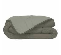 Couette bicolore Polyester Taupe/Lin 220 x 240 cm - POYET MOTTE - Gamme CALGARY