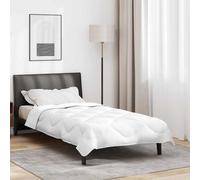 Couette Blanc Polyester Duvet en microfibre Conforter Matelassé blanc vidaXL vid