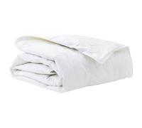 Couette blanche 135 x 200 cm avec garnissage en duvet - Coton respirant - Couette pour le printemps et l'automne - Facile à laver - Couette toutes saisons avec chaleur et confort