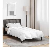 Couette blanche 140 x 200 cm avec garnissage en duvet - Coton respirant - Design matelassé - Couette légère toute l'année pour l'été et l'hiver - Lavable en machine - Chaleur confortable