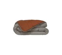 Couette CALGARY 140x200 microfibre 400 g/m² réversible gris marron