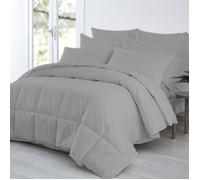 Couette Chaude 220 X 220 cm GRIS - 100% Microfibre 450 GR/m² - HOMEROKK PARIS