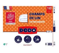 DODO Couette Champs de Lin 140 x 200 cm Blanc 450 g/m²
