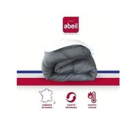 Abeil Couette Chaude Bicolore - 240 X 260 Cm - Blanc Et Gris