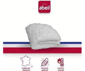 Couette Chaude Douceur Absolue, 200x200 cm, Microfibre Polyester, 400 gr/m², Blanc