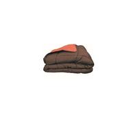 Couette chaude Microfibre 400 gr/m2 CALGARY Chocolat + Corail 220x240cm