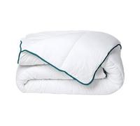 Couette chaude recy de DREAMEA en microfibre - 140 x 200 cm - 350 gr/ m² - Biais bleu - ROSA