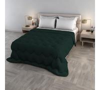 Couette d’Hiver WaterWashed, Taille matrimoniale 250×260 cm, Made in Italy, Duvet rembourré 300 g, Couverture Lavable sans Repassage - Couleur Bleu Canard.