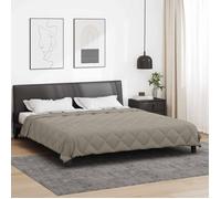 vidaXL Duvet d'été simple Gris clair 200 x 200 cm Microfibre