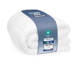 Couette d'été Utopia Bedding, Légère, 220 x 240 cm, 200 g/m², Blanc | Couette Sans Housse Avec Matelassage À Carreaux, Lavable En Machine Pour Une Chaleur Agréable Et Des Nuits Douillettes