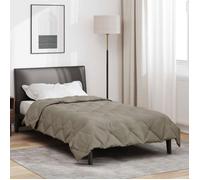vidaXL Duvet d'été simple Gris clair 220 x 155 cm Microfibre