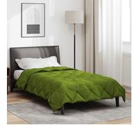 vidaXL Duvet d'été simple Vert 220 x 140 cm Microfibre