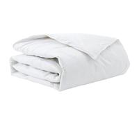 Couette d'hiver blanche, 140 x 220 cm, avec garnissage en duvet, coton respirant, matelassée box-stitch, lavable jusqu'à 40 °C, idéale comme couette d'hiver pour une chaleur confortable et un sommeil