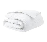 Couette d'hiver blanche 240 x 220 cm avec garnissage en duvet, coton respirant, matelassé box-stitch, lavable jusqu'à 40 °C, idéale pour les froides journées d'hiver et un sommeil réparateur
