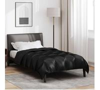 Couette d'hiver - VIDAXL - 220 x 155 cm - Noir - Satin - Microfibre