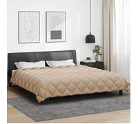 vidaXL Duvet d'hiver Taupe 220 x 240 cm Microfibre