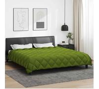 Couette d'hiver - VIDAXL - Duvet d'hiver - Vert - 200 x 200 cm - Microfibre matelassée