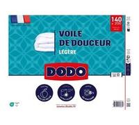 DODO Couette Voile de douceur ultra-légère 100 g/m² Polyester thermorégulant 140 x 200 cm Blanc
