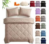 Couette Easy Sleep 2 En 1, 2027 AméLioré Lunex Couette 2 En 1 Avec Deux Taies D'oreiller, Doux Et Lavable En Machine, Convient à Toutes Les Saisons Pour La Maison Et L'ExtéRieur (Aprikose,200*200CM)