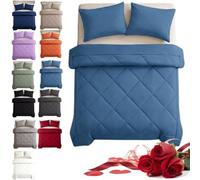 Couette Easy Sleep 2 En 1 Sans Housse (Blue,230*230cm) | Microfibre Douce Et Respirante,Légère Et Adaptée à Toutes Les Saisons,Lavable en Machine Pour une Literie Fraîche et Propre
