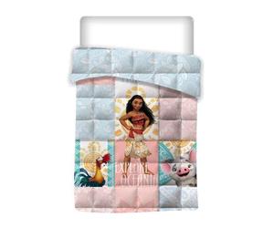 Couette enfant - Disney - Moana - 140x200cm - Couvre-lit matelassé - Entretien facile
