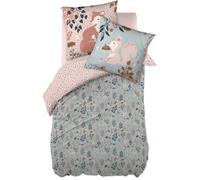 Couette enfant - Forêt - 140x200 cm - Imprimée - Rose - Confortable et design