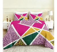 Couette Été 160x200 Géométrique Couette sans Housse Léopard Violet